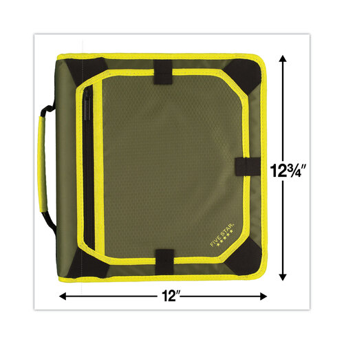 MEA29052 - Mead - Zipper Binder and Expansion Panel, 3 Rings, 2&quot; Capacity, 11 x 8.5, Assorted