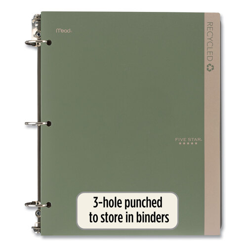 MEA330027 - Mead - Recycled Plastic Two-Pocket Folder, 11&quot; x 8.5&quot;, Randomly Assorted