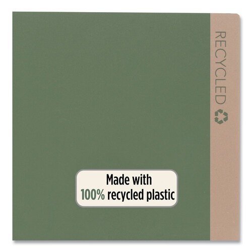 MEA330027 - Mead - Recycled Plastic Two-Pocket Folder, 11&quot; x 8.5&quot;, Randomly Assorted