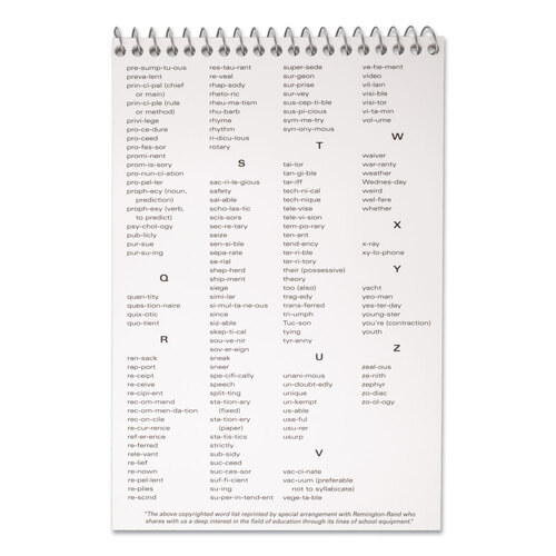 MEA43082 - Mead - Spell-Write Wirebound Steno Pad, Gregg Rule, Randomly Assorted Cover Colors, 80 White 6 x 9 Sheets