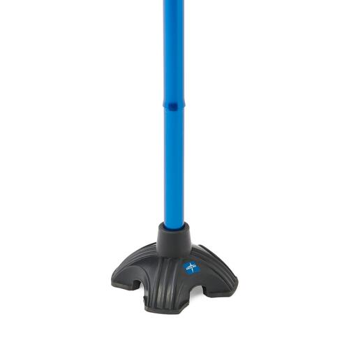 MED4UCANEB - Medline - Medline 4U 4-Point Offset Folding Hybrid Cane, Blue