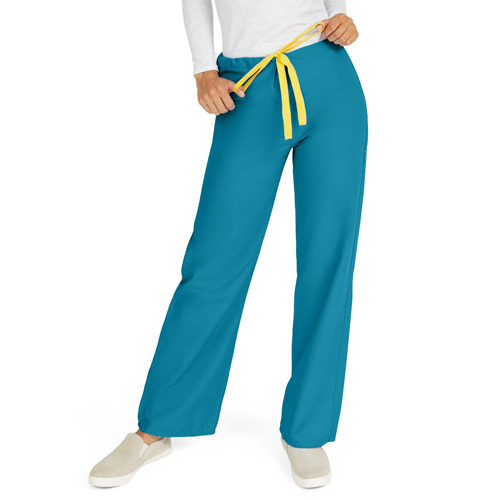 MED600NBT4XL-CA - Medline - Medline AngelStat Unisex Reversible Scrub Pants with Drawstring Waist