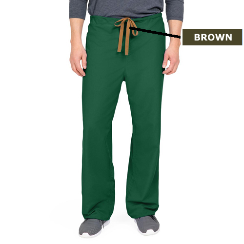 MED800JEGM-CA - Medline - Medline PerforMAX Unisex Reversible Scrub Pants with Front Drawstring, Green, Medium