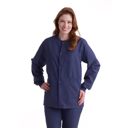 MED829NNT4XL - Medline - Medline PerforMAX Unisex Snap-Front Warm-Up Jacket