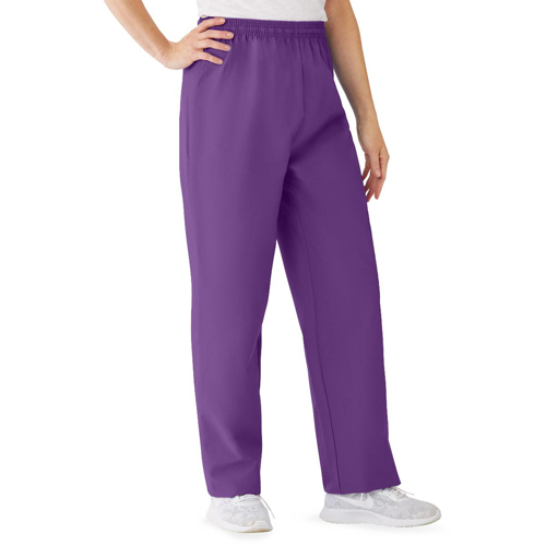 MED854NRPL - Medline - AngelStat Women's Elastic Waist Scrub Pants with Drawstring, 1/EA