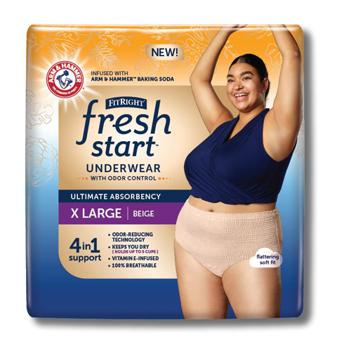 Medline, Fitright Ultra Protective Underwear, X-Large, 56 To 68