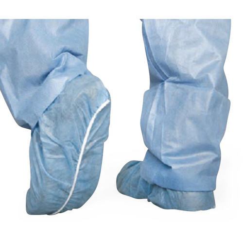 MEDCRI2000Z - Medline - Medline Spunbond Polypropylene Smooth-Bottom Shoe Covers, Blue, Size Regular/Large, 100 EA/BX