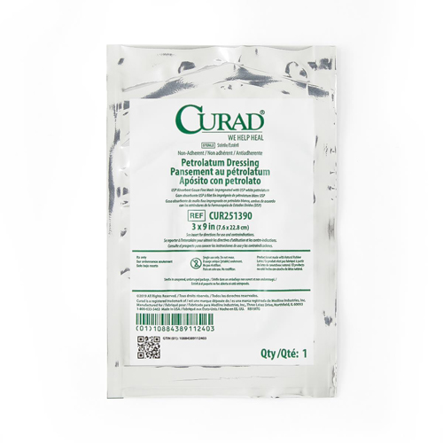 MEDCUR251390WH - Medline - Medline CURAD Sterile Overwrap Petrolatum Gauze, 1 Each
