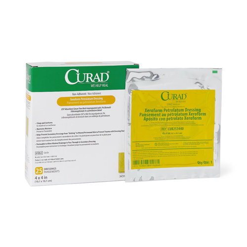 MEDCUR253440 - Medline - Medline CURAD Xeroform Sterile Nonadherent Gauze Dressing, 150 Each per Case
