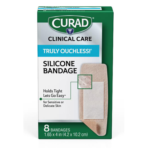 MEDCUR5003V1 - Curad - Curad Silicone Flexible Fabric Bandages, Tan, 24 BX /CS