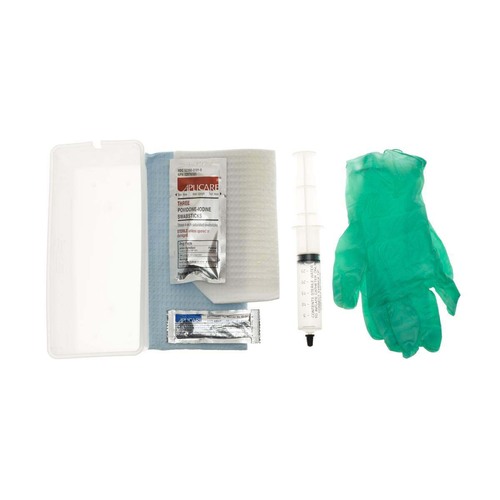 MEDDYND10200 - Medline - Foley Insertion Catheter with 30 mL Syringe, PVP and AloeTouch Gloves in CSR-Wrapped Tray