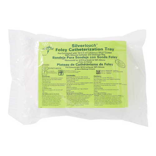 MEDDYND140216 - Medline - Medline Silvertouch 2-Layer Foley Catheter Trays, 10 Each per Case
