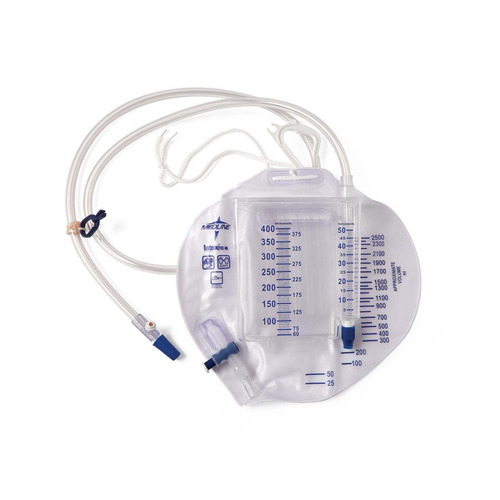 MEDDYND27403SH - Medline - Urine Meters 400 mL with Drain Bag 2,500 mL, Luer Lock, Slide-Tap