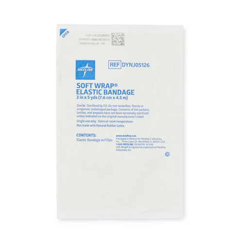 MEDDYNJ05126H - Medline - Medline Soft-Wrap Sterile Elastic Bandage, 3" x 5 yd., 1/EA