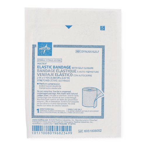 MEDDYNJ05152LFH - Medline - Medline Sterile Matrix Wrap Elastic Bandage with Self-Closure, 2" x 5 yd.