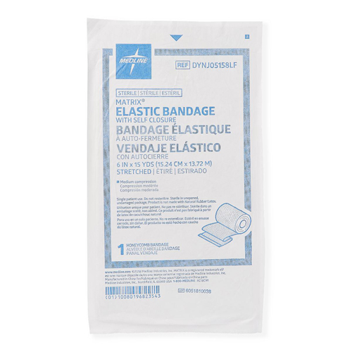 MEDDYNJ05158LF - Medline - Medline Sterile Matrix Wrap Elastic Bandage with Self-Closure, 6" x 15 yd., 20 EA/CS