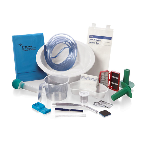 MEDDYNJ06003 - Medline - Single Basin Plus Standard Surgical Trays, 6 Each per Case
