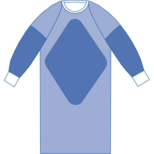 MEDDYNJP2805H - Medline - Medline Sterile Non-Reinforced Aurora Gowns with Raglan Sleeves, 1/EA