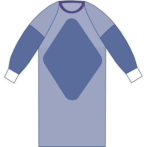 MEDDYNJP2806 - Medline - Medline Sterile Non-Reinforced Aurora Gowns with Raglan Sleeves, 28 EA/CS