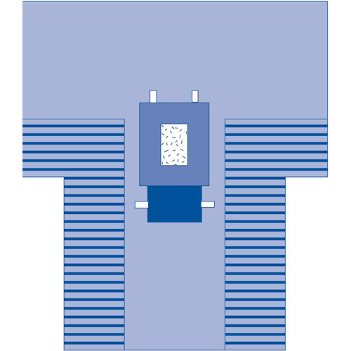 MEDDYNJP3002 - Medline - Laparotomy Surgical T-Drape with Incise and Instrument Pad, 14 EA/CS