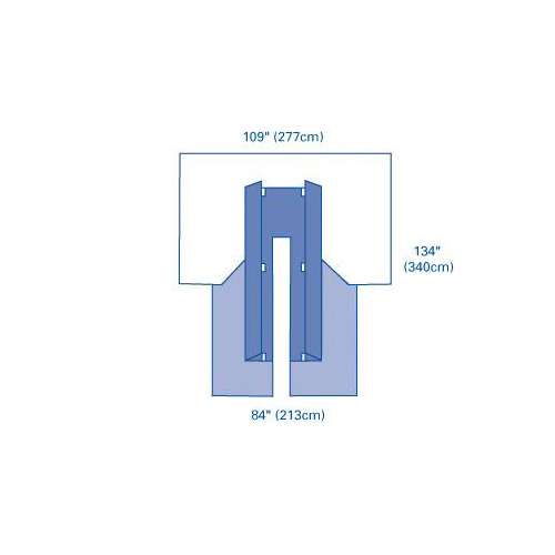 MEDDYNJP4020 - Medline - Medline Sterile Cardiovascular Surgical Pack III, Eclipse, 3 EA/CS
