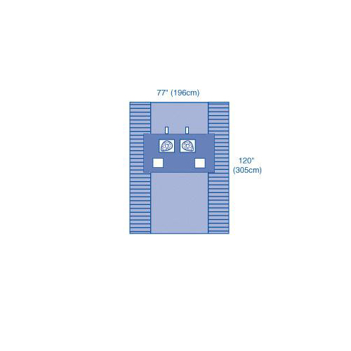 MEDDYNJP4120 - Medline - Sterile Barrier Precautions Central Line Pack, 6 EA/CS