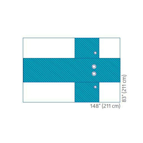 MEDDYNJP4124HDA - Medline - Radial Femoral Drape, 5 EA/CS