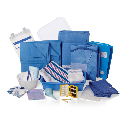 MEDDYNJS8250 - Medline - Sterile Labor and Delivery Standard Surgical Tray II, 6 Each per Case