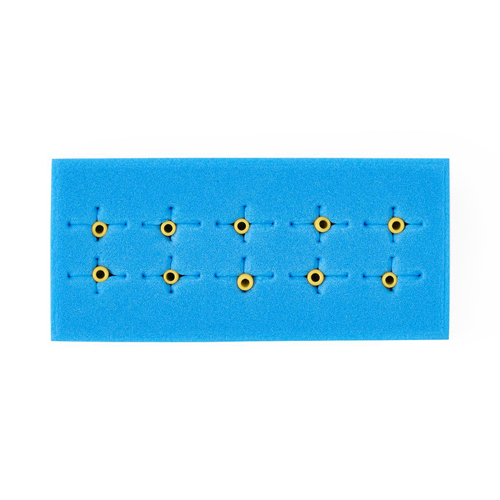 MEDDYNJSBY5 - Medline - Suture Boot, Yellow Boots in Blue Foam, 50 EA/CS