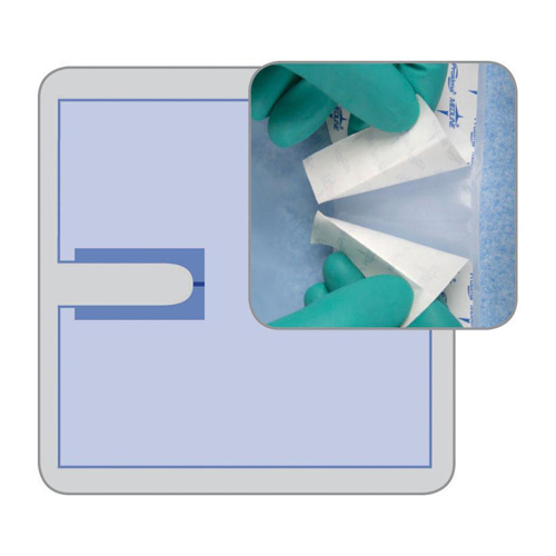 MEDDYNJSD1015 - Medline - Medline Invisishield Poly U-Drape, 48" x 52", 40 EA/CS
