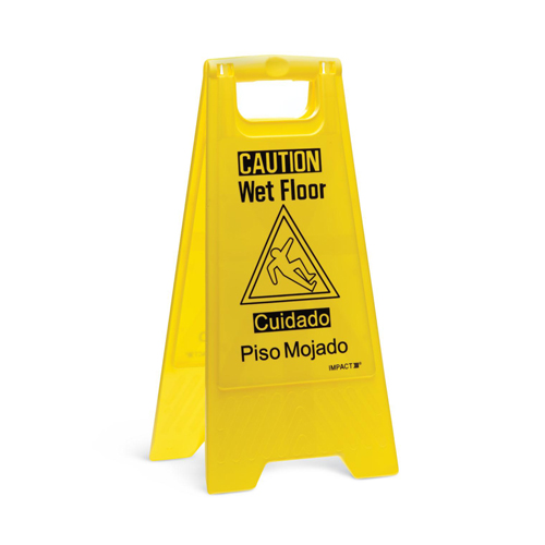 MEDEVS9152 - Medline - Wet Floor Sign, Yellow, 24.625" Height, 6 EA/CS