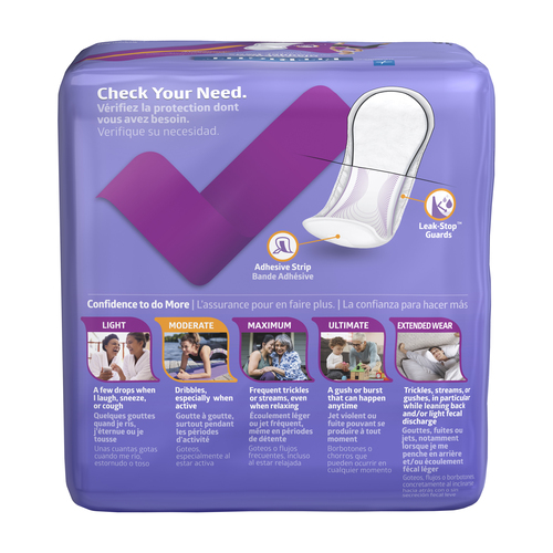 MEDFBC1015 - Medline - FitRight Bladder Control Pads, Long, 180/CS