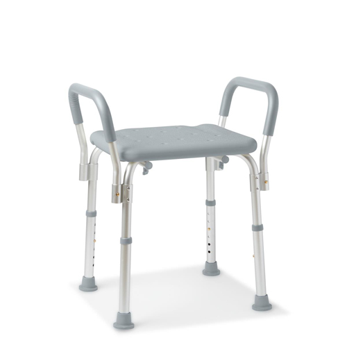 Medline Knockdown Shower Chair With Arms Without Back 1 EA