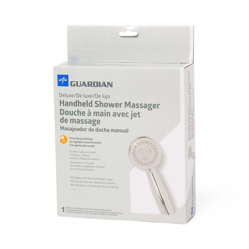 MEDG7-100RX1 - Medline - Deluxe Handheld Showerhead with 3 Massage Functions, 1/EA