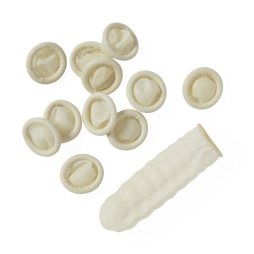 MEDITWFCWWCM - Medline - Lightly Powdered Finger Cots, Size M