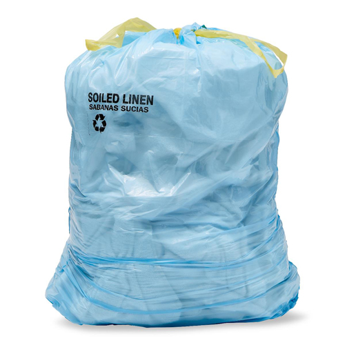 MEDLB2938C1 - Medline - Soiled Linen Liners, Blue, 29" x 38", 0.79 Mil, Roll, Drawtape Closure, 150 EA/CS