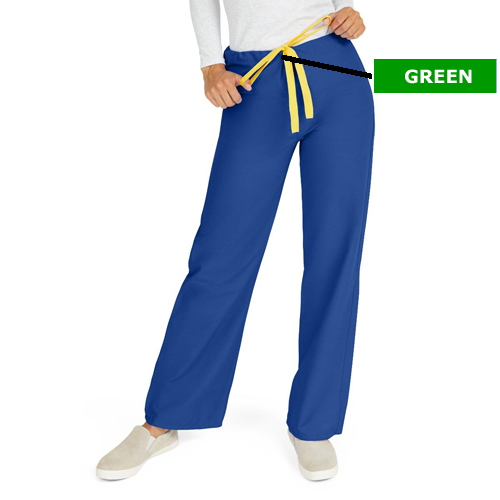 MEDM600NHTXXL-CA - Medline - Medline AngelStat Unisex Reversible Drawstring Waist Scrub Pants with Angelica Color-Coding, Size 2XL Regular Inseam, Sapphire