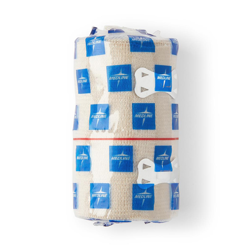 MEDMDS055003H - Medline - Medline Bandage, Elastic, SureWrap, 3"x 5 Yd, Stretched, Clips