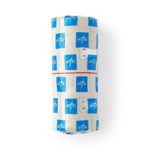MEDMDS055004H - Medline - Medline Bandage, Elastic, SureWrap, 4"x 5 Yd, Stretched, Clips