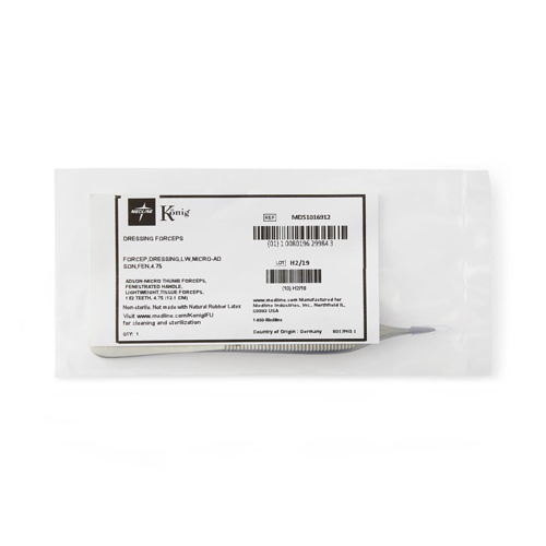 MEDMDS1016912 - Medline - Adson-Micro Tissue Forceps, 1 Each