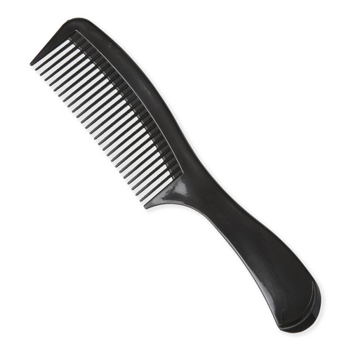 MEDMDS137209 - Medline - Medline Large-Tooth Comb with Handle, Black, 144 EA/CS