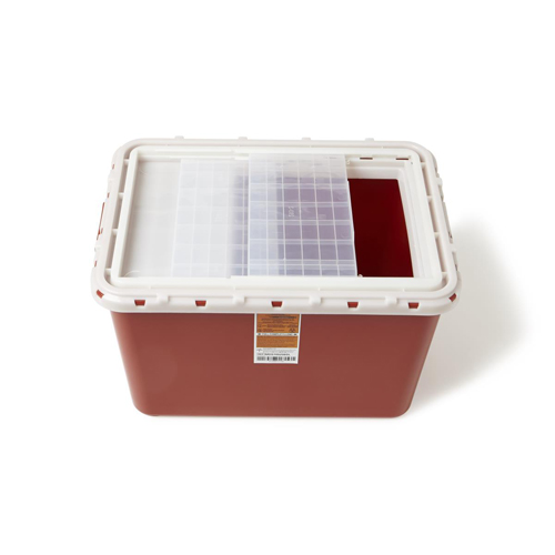 MEDMDS705208SLH - Medline - Medline Sharps Containers, Red, Sliding Lid, 8 gal., 1/EA
