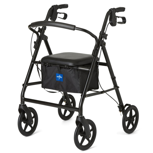 MEDMDS86830EBL8 - Medline - Basic Rollators, Black, 8", 1/EA