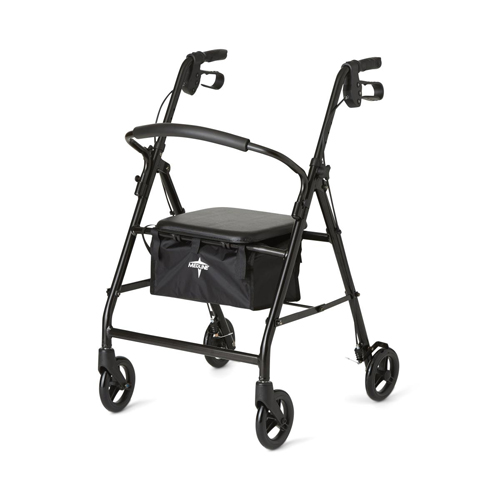 MEDMDS86830EBLS - Medline - Basic Steel Rollators, Black, 6", 1/EA