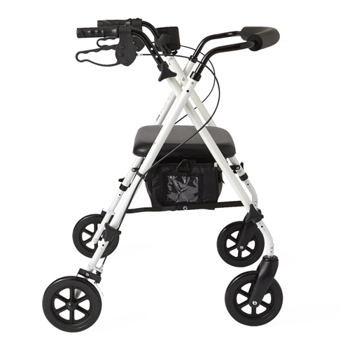 MEDMDS86835W - Medline - Luxe Rollator with 7" Wheels, White, 1/EA