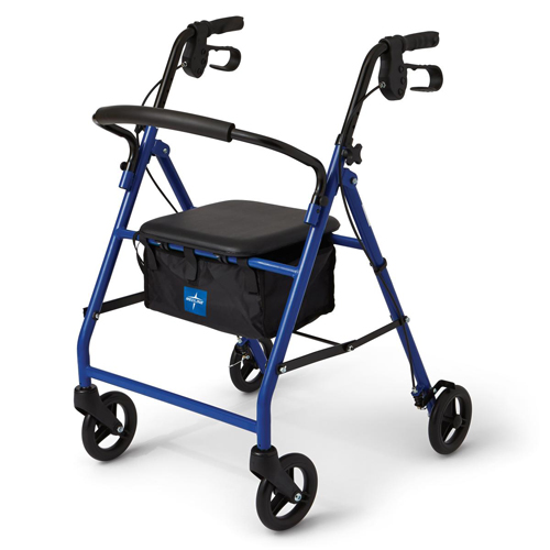 MEDMDS86850EBS - Medline - Basic Steel Rollators, Blue, 6", 1/EA