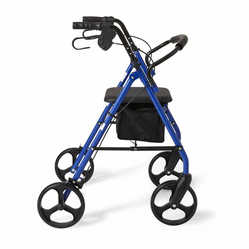 MEDMDS86850EBS8 - Medline - Basic Steel Rollators, Blue, 8", 1/EA