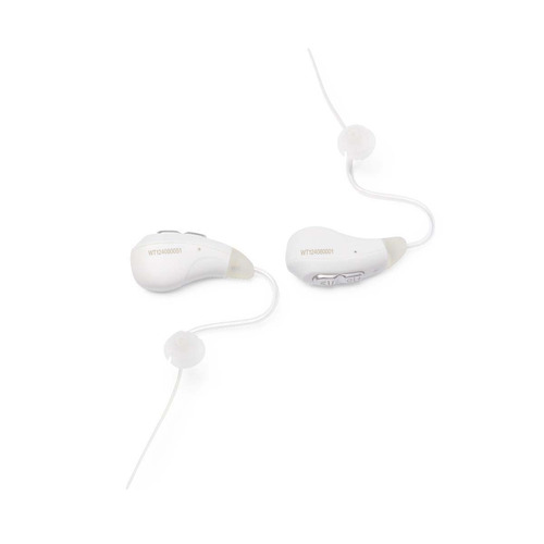 MEDMDSHEARAIDWT2 - Medline - Medline Rechargeable Digital OTC Hearing Aid with Bluetooth, Behind-The-Ear Style, White, Set of 2