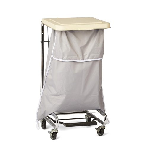 MEDMDT021373 - Medline - Blockade Hamper Bag with Flip Top and Elastic Closure, Gray, 18", 12 EA/DZ