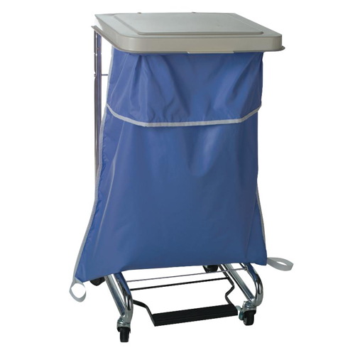 MEDMDT021375 - Medline - Blockade Hamper Bag with Flip Top and Elastic Closure, Blue, 18", 12 EA/DZ